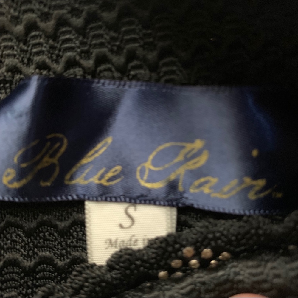 Blue Rain Black Skirt W/ Gold Francesca’s - Picture 6 of 6